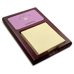 Doctor Avatar Red Mahogany Sticky Note Holder (Personalized)