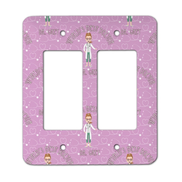 Custom Doctor Avatar Rocker Style Light Switch Cover - Two Switch (Personalized)