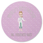 Doctor Avatar Round Rubber Backed Coaster (Personalized)