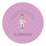 Doctor Avatar Round Decal - Large (Personalized)