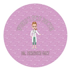 Doctor Avatar Round Decal - XLarge (Personalized)