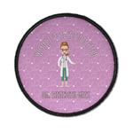 Doctor Avatar Iron On Round Patch w/ Name or Text