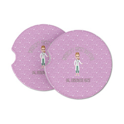 Doctor Avatar Sandstone Car Coasters - Set of 2 (Personalized)