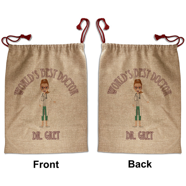 Custom Doctor Avatar Santa Sack - Front & Back (Personalized)