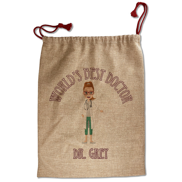 Custom Doctor Avatar Santa Sack - Front (Personalized)