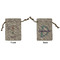 Doctor Avatar Small Burlap Gift Bag - Front and Back