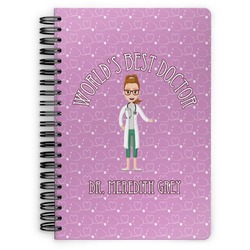 Doctor Avatar Spiral Notebook - 7x10 w/ Name or Text
