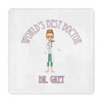 Doctor Avatar Decorative Paper Napkins (Personalized)