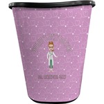 Doctor Avatar Waste Basket - Double Sided (Black) (Personalized)