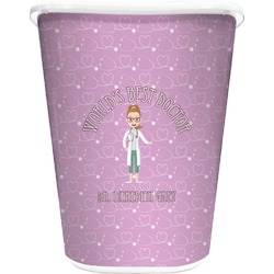 Doctor Avatar Waste Basket - Double Sided (White) (Personalized)