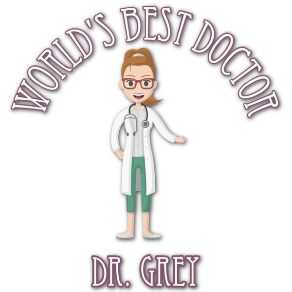 Custom Doctor Avatar Graphic Decal - Medium (Personalized)