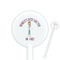 Doctor Avatar White Plastic 5.5" Stir Stick - Round - Closeup