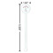 Doctor Avatar White Plastic 5.5" Stir Stick - Round - Dimensions