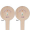 Doctor Avatar Wooden 4" Food Pick - Round - Double Sided - Front & Back