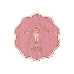 Doctor Avatar Genuine Maple or Cherry Wood Sticker (Personalized)