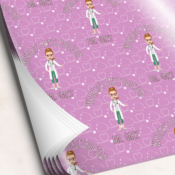 Custom Doctor Avatar Wrapping Paper Sheets (Personalized)