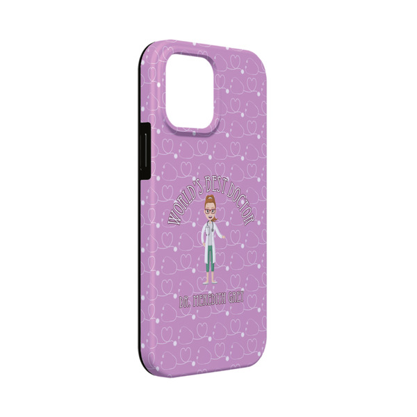 Custom Doctor Avatar iPhone Case - Rubber Lined - iPhone 13 Mini (Personalized)