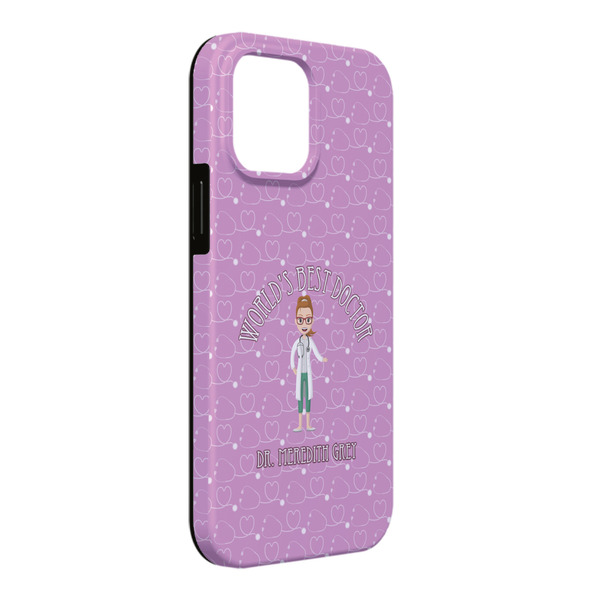 Custom Doctor Avatar iPhone Case - Rubber Lined - iPhone 13 Pro Max (Personalized)