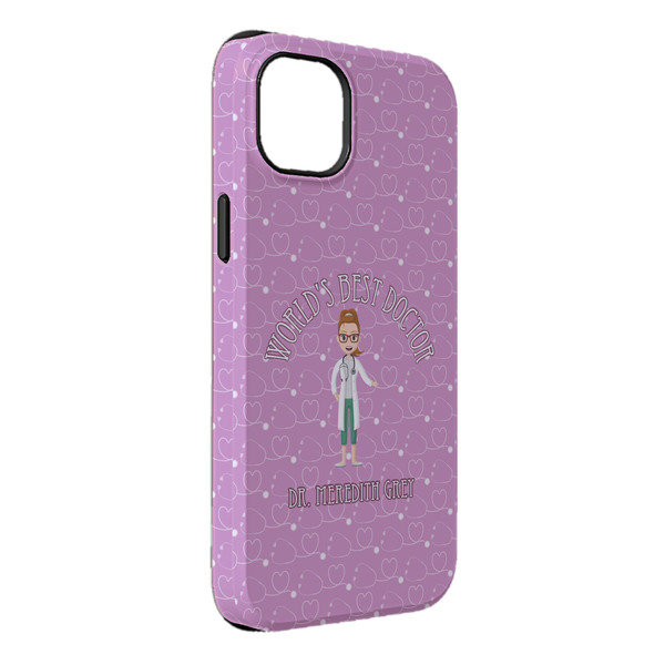 Custom Doctor Avatar iPhone Case - Rubber Lined - iPhone 14 Plus (Personalized)