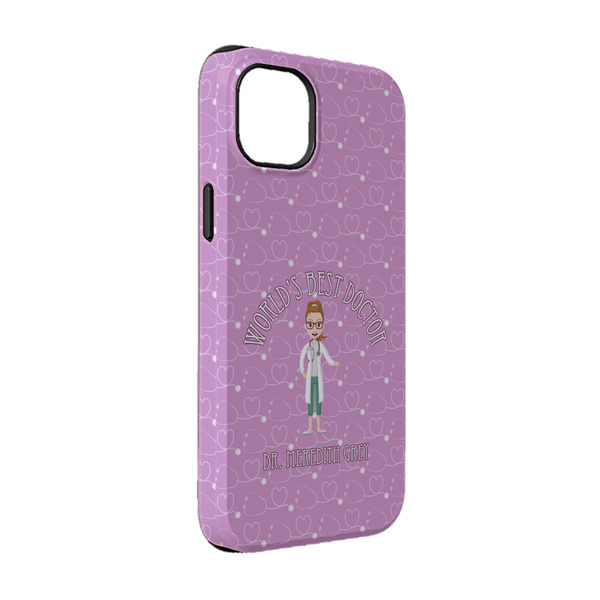 Custom Doctor Avatar iPhone Case - Rubber Lined - iPhone 14 Pro (Personalized)