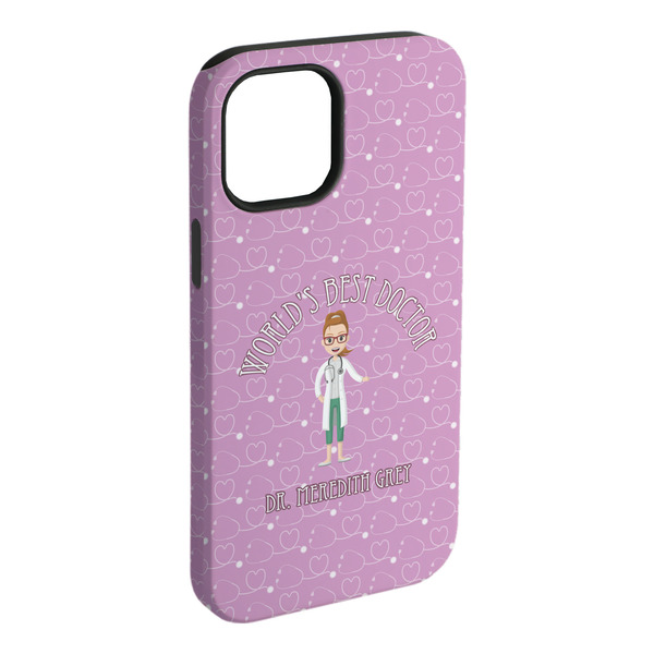 Custom Doctor Avatar iPhone Case - Rubber Lined - iPhone 15 Plus (Personalized)