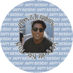 Photo Birthday Multipurpose Round Labels - 1"