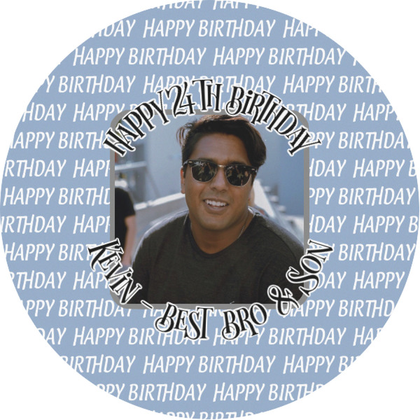 Custom Photo Birthday Multipurpose Round Labels - 1"