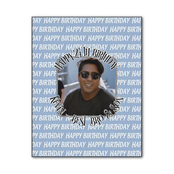 Custom Photo Birthday Wood Print - 11x14