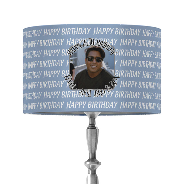 Custom Photo Birthday 12" Drum Lamp Shade - Fabric