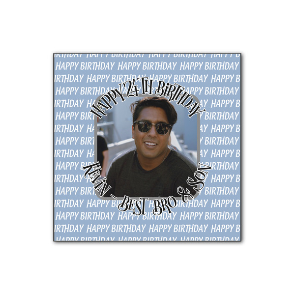 Custom Photo Birthday Wood Print - 12x12