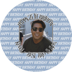 Photo Birthday Multipurpose Round Labels - 2"