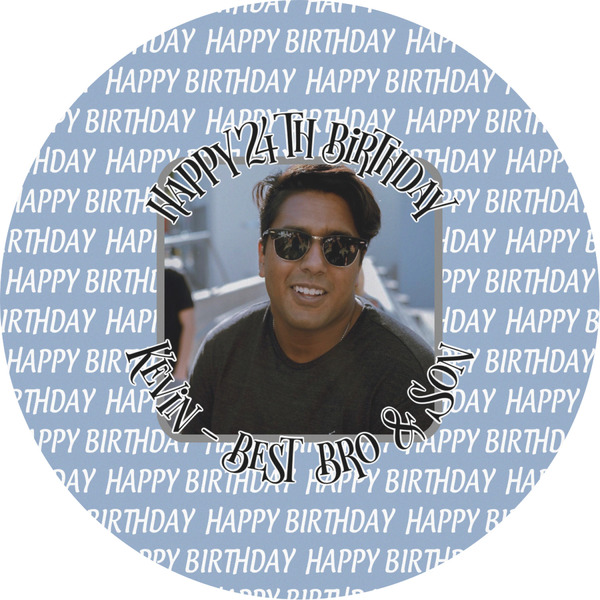 Custom Photo Birthday Multipurpose Round Labels - 2"