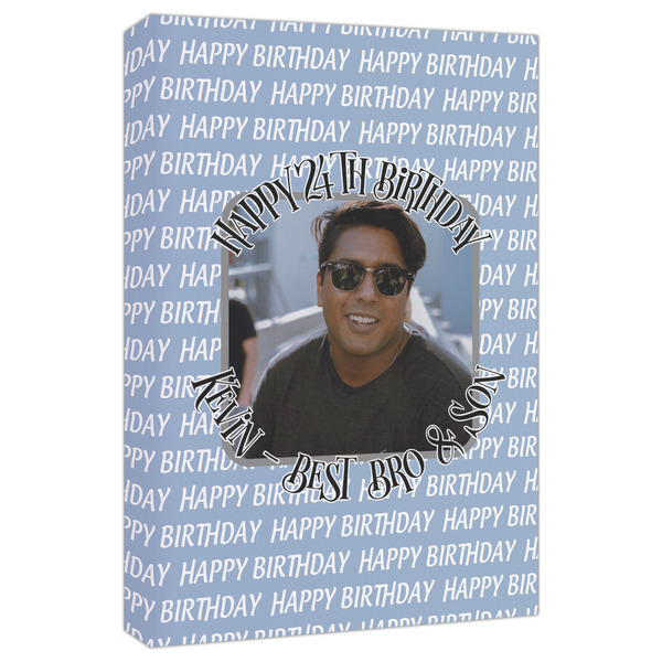 Custom Photo Birthday Canvas Print - 20x30