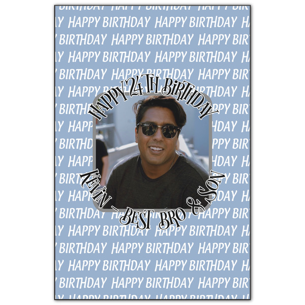 Custom Photo Birthday Wood Print - 20x30