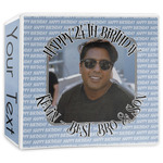 Photo Birthday 3-Ring Binder - 3 inch (Personalized)