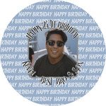 Photo Birthday Multipurpose Round Labels - 4"