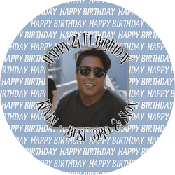 Photo Birthday Multipurpose Round Labels - 4"