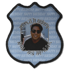 Photo Birthday Iron On Shield Patch C