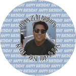 Photo Birthday Multipurpose Round Labels - 5"