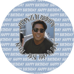 Photo Birthday Multipurpose Round Labels - 5"