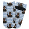 Photo Birthday Adult Ankle Socks - Single Pair - Front and Back