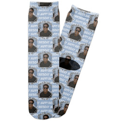 Photo Birthday Adult Crew Socks (Personalized)