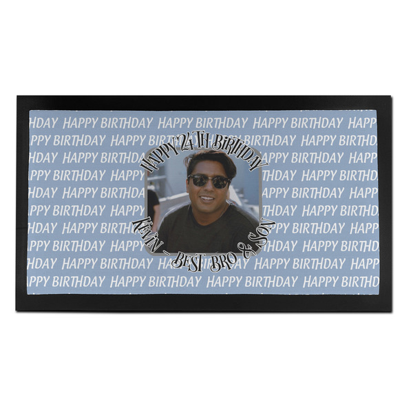 Custom Photo Birthday Bar Mat - Small