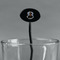 Photo Birthday Black Plastic 7" Stir Stick - Oval - Main