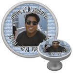 Photo Birthday Cabinet Knob (Silver) (Personalized)