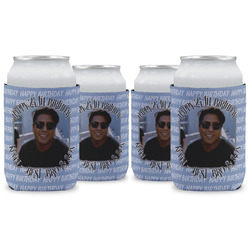Photo Birthday Can Cooler (12 oz) - Set of 4