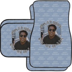Photo Birthday Car Floor Mats Set - 2 Front & 2 Back (Personalized)