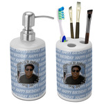 Photo Birthday Ceramic Bathroom Accessories Set