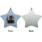 Photo Birthday Ceramic Flat Ornament - Star Front & Back (APPROVAL)