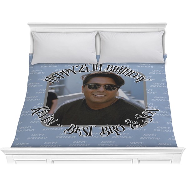 Custom Photo Birthday Comforter - King (Personalized)